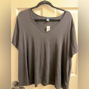 Old Navy Luxe T-Shirt - Black 2x Plus Size